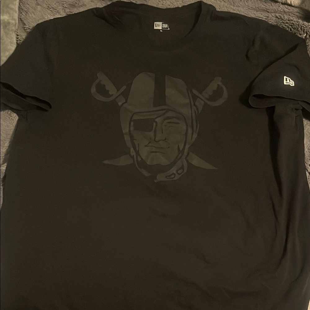 New Era Black Short Sleeve Raiders Tee Las Vegas Raiders XL / Stadium shirt